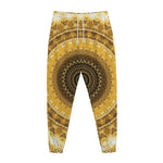 Gold Lights Kaleidoscope Print Jogger Pants