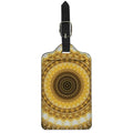 Gold Lights Kaleidoscope Print Luggage Tag