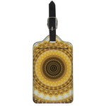 Gold Lights Kaleidoscope Print Luggage Tag