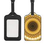 Gold Lights Kaleidoscope Print Luggage Tag