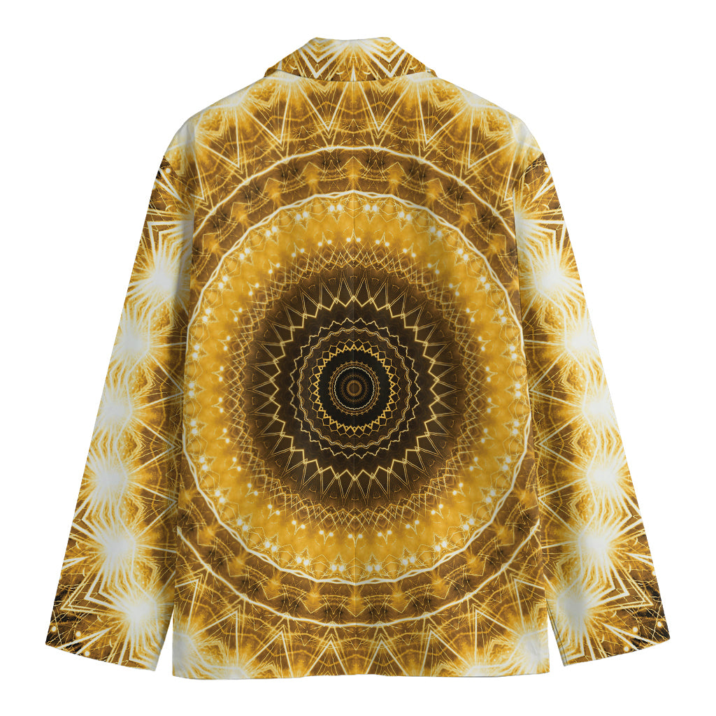 Gold Lights Kaleidoscope Print Men's Blazer