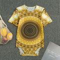 Gold Lights Kaleidoscope Print Men's Bodysuit