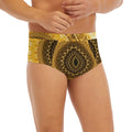 Gold Lights Kaleidoscope Print Men's Briefs