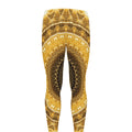 Gold Lights Kaleidoscope Print Men's Leggings