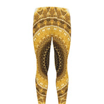 Gold Lights Kaleidoscope Print Men's leggings