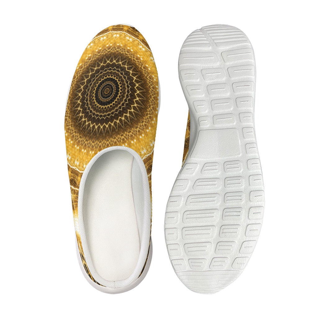 Gold Lights Kaleidoscope Print Mesh Casual Shoes
