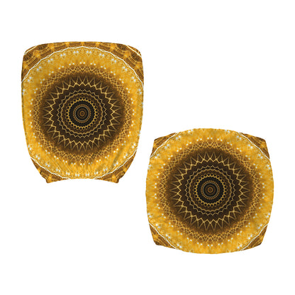Gold Lights Kaleidoscope Print Office Chair Cover
