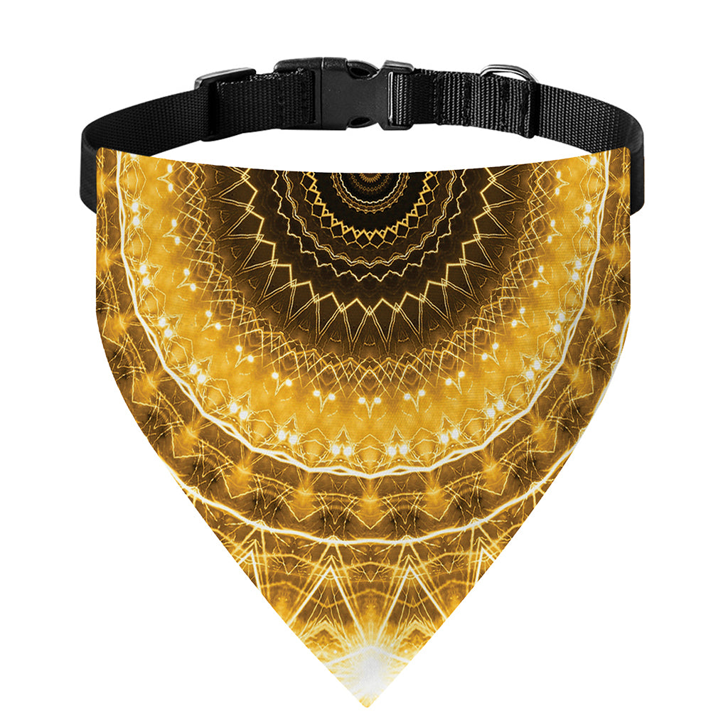 Gold Lights Kaleidoscope Print Over The Collar Dog Bandana