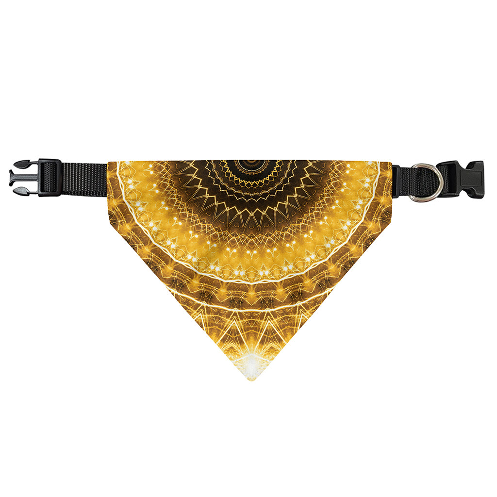 Gold Lights Kaleidoscope Print Over The Collar Dog Bandana