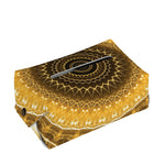 Gold Lights Kaleidoscope Print Rectangle Tissue Box Cover