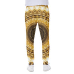 Gold Lights Kaleidoscope Print Scuba Joggers