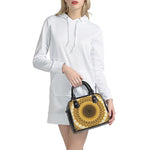 Gold Lights Kaleidoscope Print Shoulder Handbag