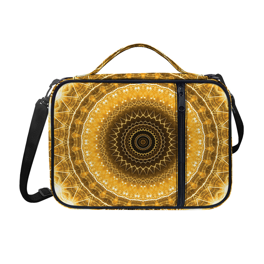 Gold Lights Kaleidoscope Print Shoulder Strap Bible Bag