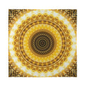 Gold Lights Kaleidoscope Print Silk Bandana