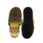 Gold Lights Kaleidoscope Print Slippers