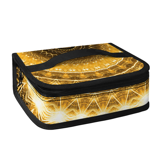 Gold Lights Kaleidoscope Print Small Lunch Bag