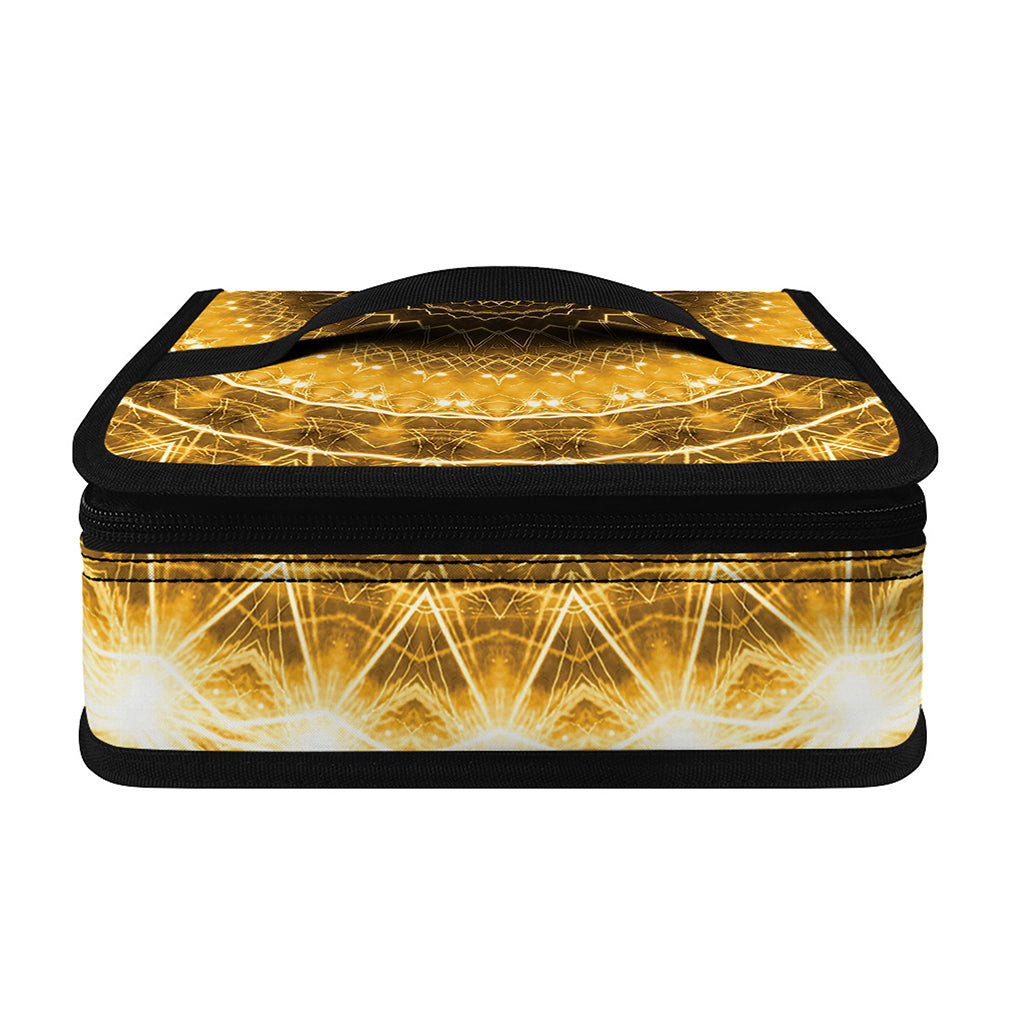 Gold Lights Kaleidoscope Print Small Lunch Bag