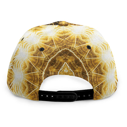 Gold Lights Kaleidoscope Print Snapback Cap