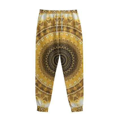 Gold Lights Kaleidoscope Print Sweatpants