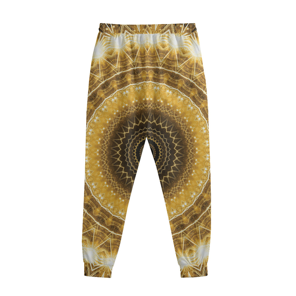 Gold Lights Kaleidoscope Print Sweatpants