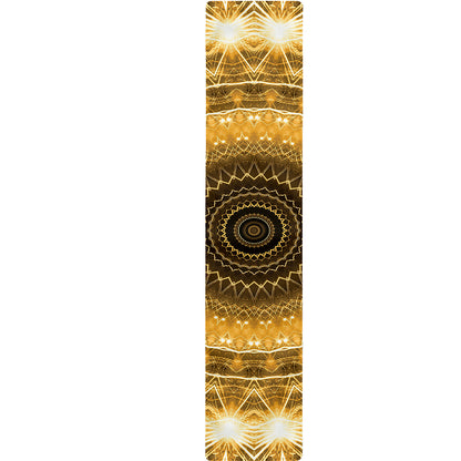 Gold Lights Kaleidoscope Print Table Runner