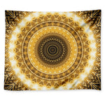 Gold Lights Kaleidoscope Print Tapestry