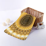 Gold Lights Kaleidoscope Print Towel