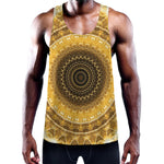 Gold Lights Kaleidoscope Print Training Tank Top