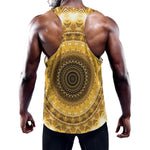 Gold Lights Kaleidoscope Print Training Tank Top