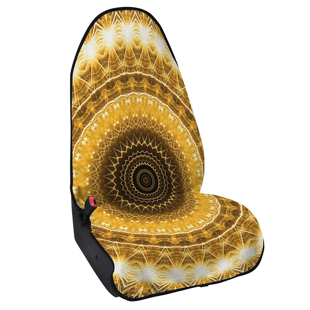Gold Lights Kaleidoscope Print Waterproof Car Seat Cover