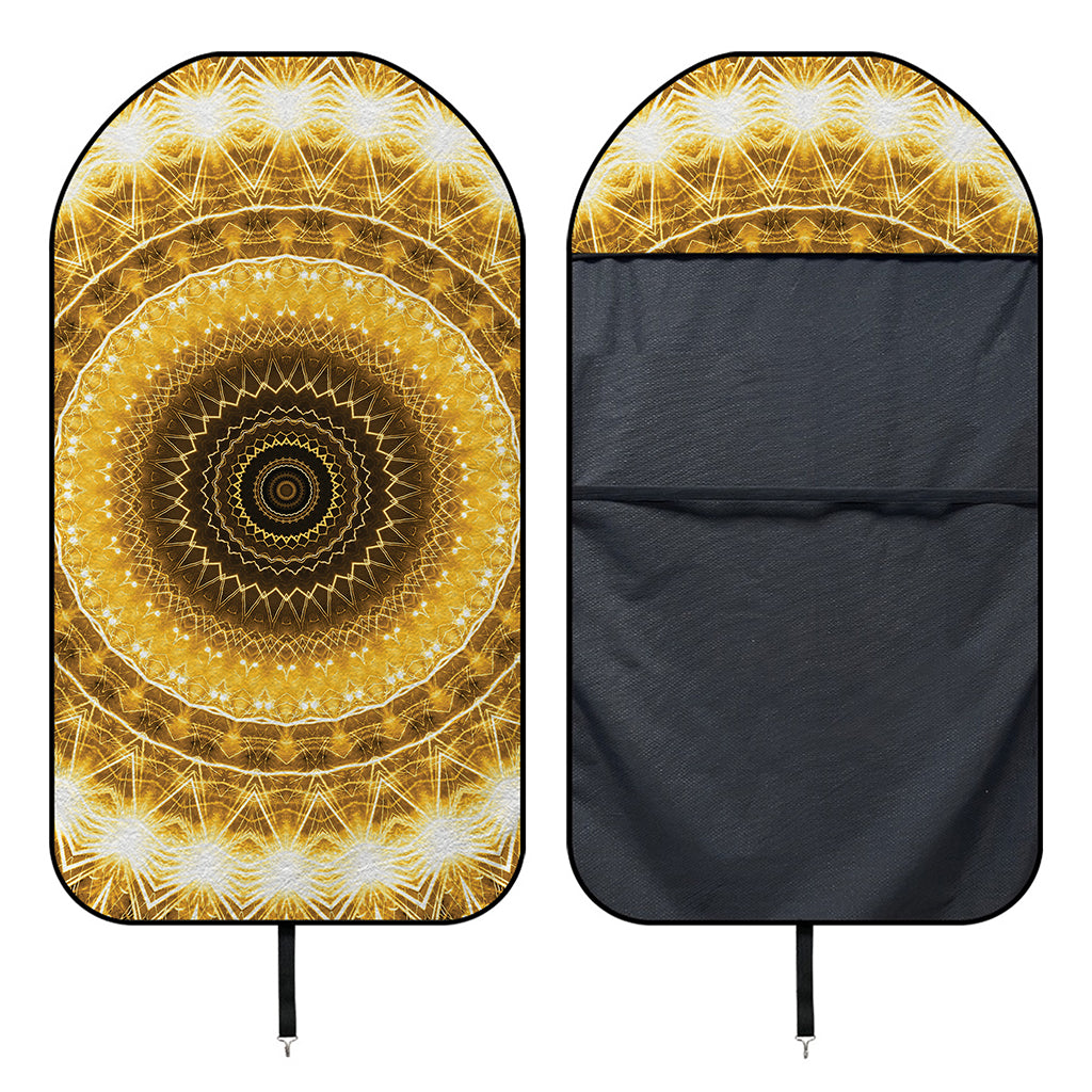Gold Lights Kaleidoscope Print Waterproof Car Seat Cover