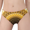 Gold Lights Kaleidoscope Print Women's Panties