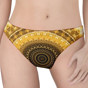 Gold Lights Kaleidoscope Print Women's Thong