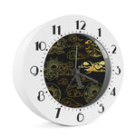 Gold Moon And Sun Print Alarm Clock