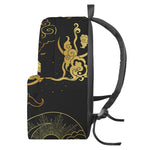Gold Moon And Sun Print Backpack