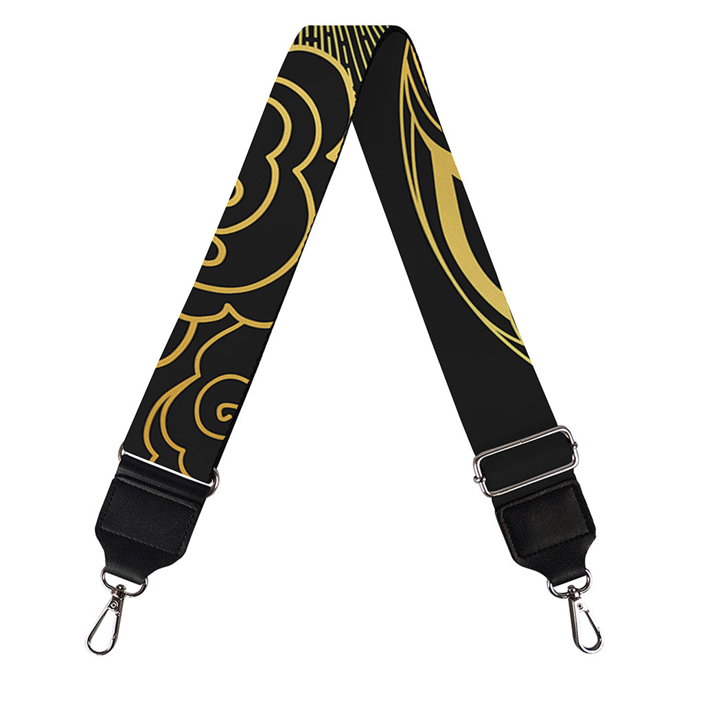 Gold Moon And Sun Print Bag Strap