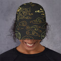 Gold Moon And Sun Print Baseball Cap