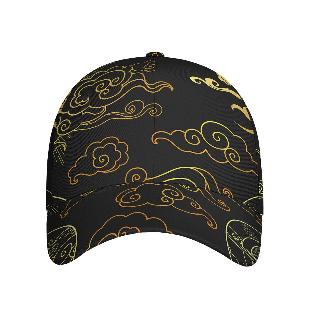 Gold Moon And Sun Print Baseball Cap