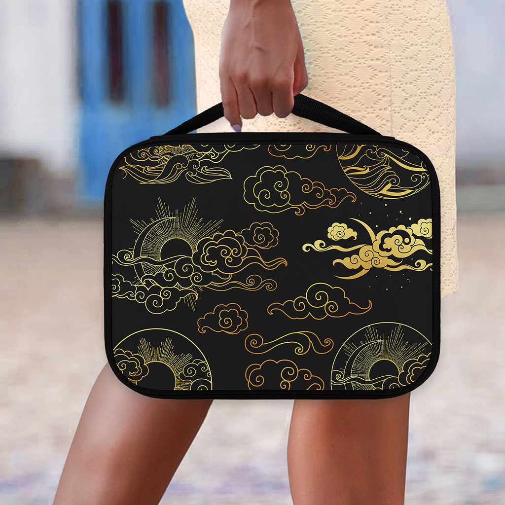 Gold Moon And Sun Print Classic Bible Case