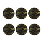 Gold Moon And Sun Print Coaster Set