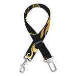 Gold Moon And Sun Print Dog Seat Belt