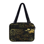 Gold Moon And Sun Print Double Strap Bible Bag