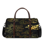 Gold Moon And Sun Print Duffle Bag