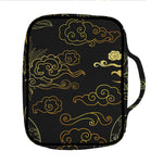 Gold Moon And Sun Print Front Pocket Bible Bag