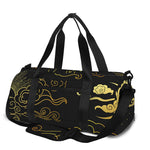 Gold Moon And Sun Print Gym Bag