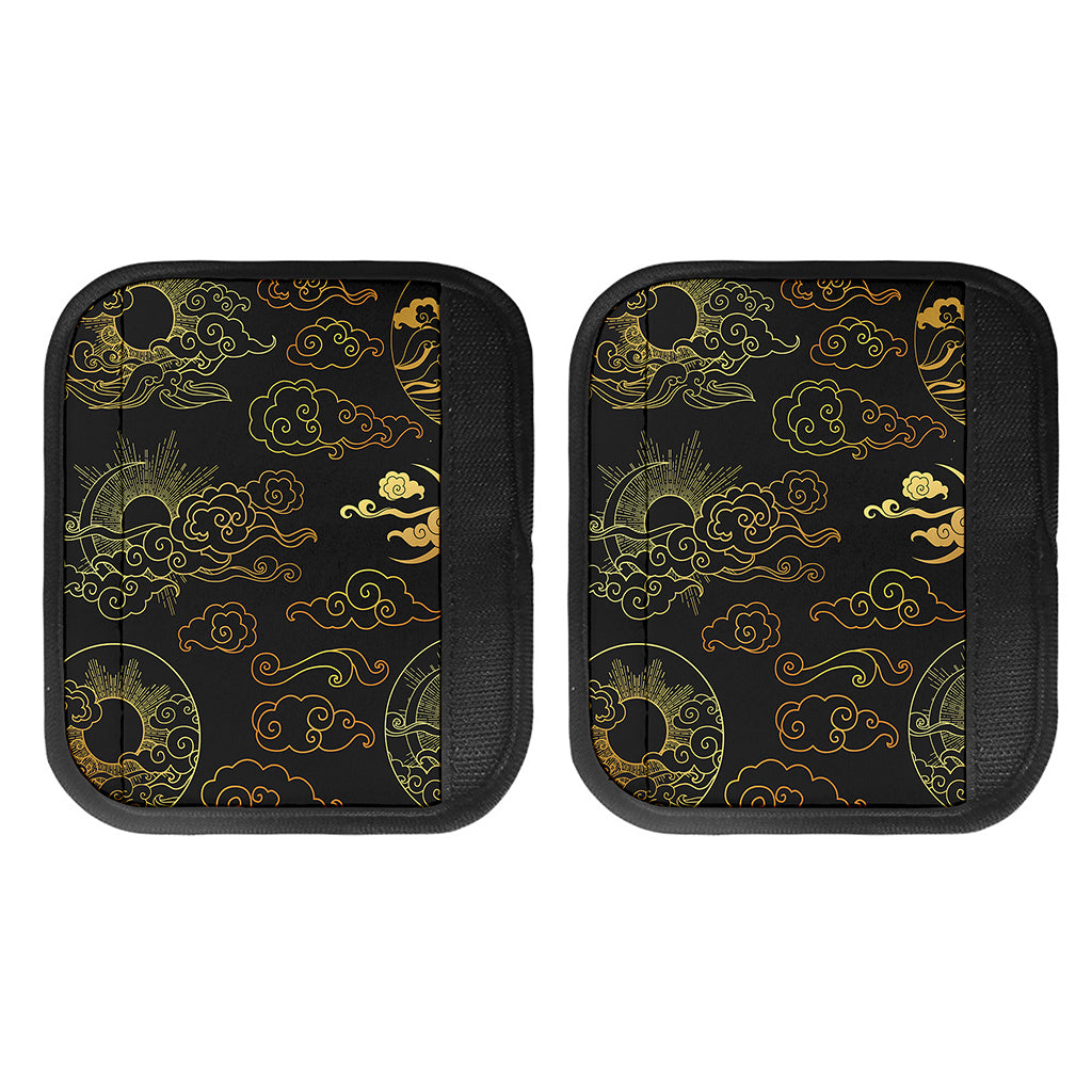 Gold Moon And Sun Print Handle Covers