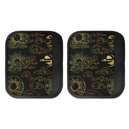 Gold Moon And Sun Print Handle Covers