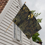 Gold Moon And Sun Print House Flag