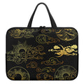 Gold Moon And Sun Print Laptop Sleeve With Handle