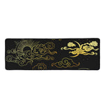 Gold Moon And Sun Print Long Kitchen Mat